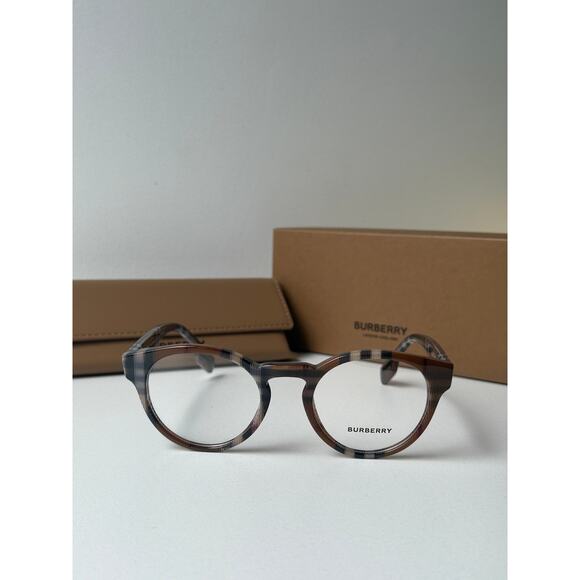 NEW Burberry BE2354 Grant Round Checked Print Frames - Picture 4 of 6